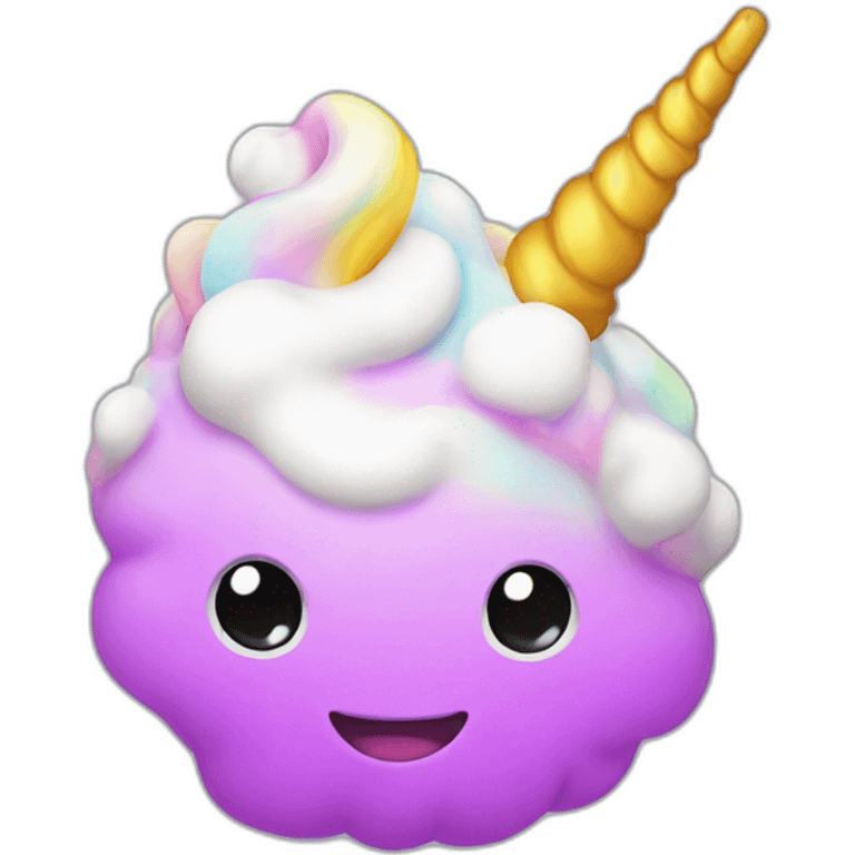 Unicorn poo light emoji