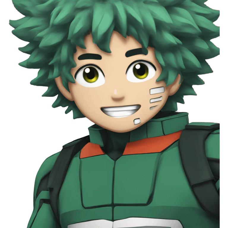 Izuku Midoriya from the Netflix show my hero academia  emoji