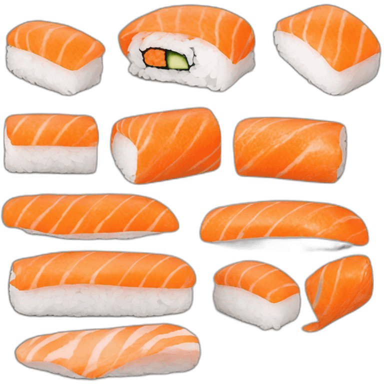 sushi roll orange emoji