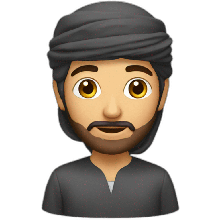 Un arabe avec un taper emoji