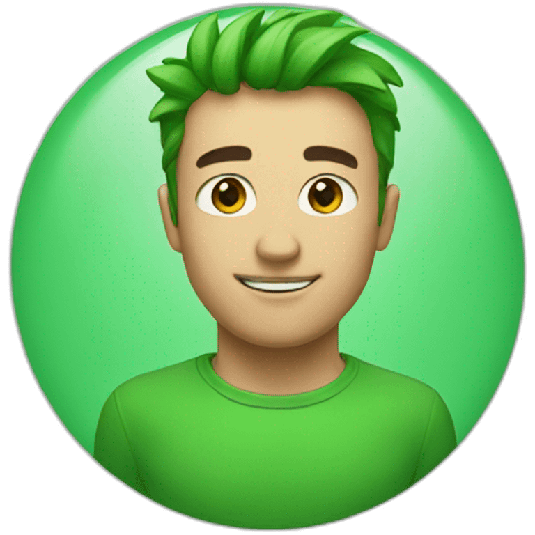 Super green emoji