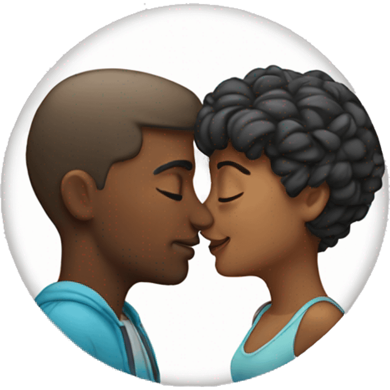 Couple kissing emoji