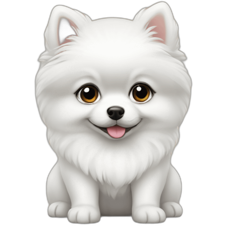 white-pomeranian-puppy emoji