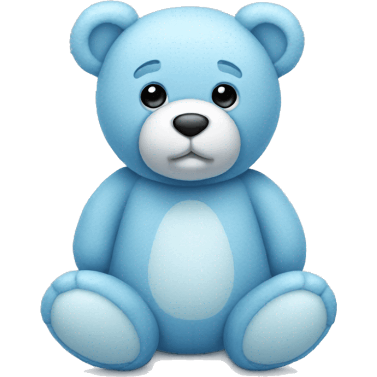 ice blue teddy bear emoji