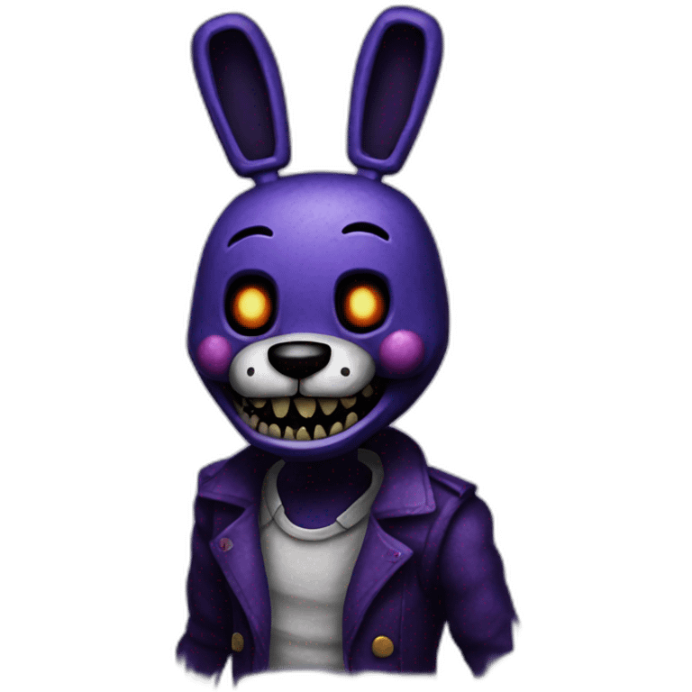 Nightmare bonnie from FNAF 4 emoji