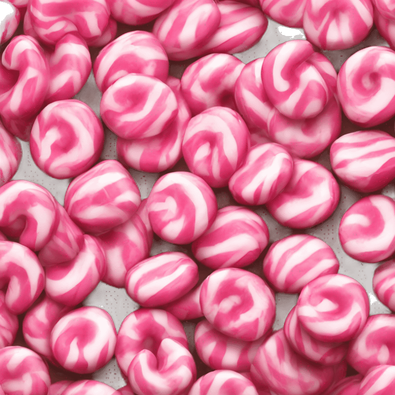 pink peppermint candy emoji