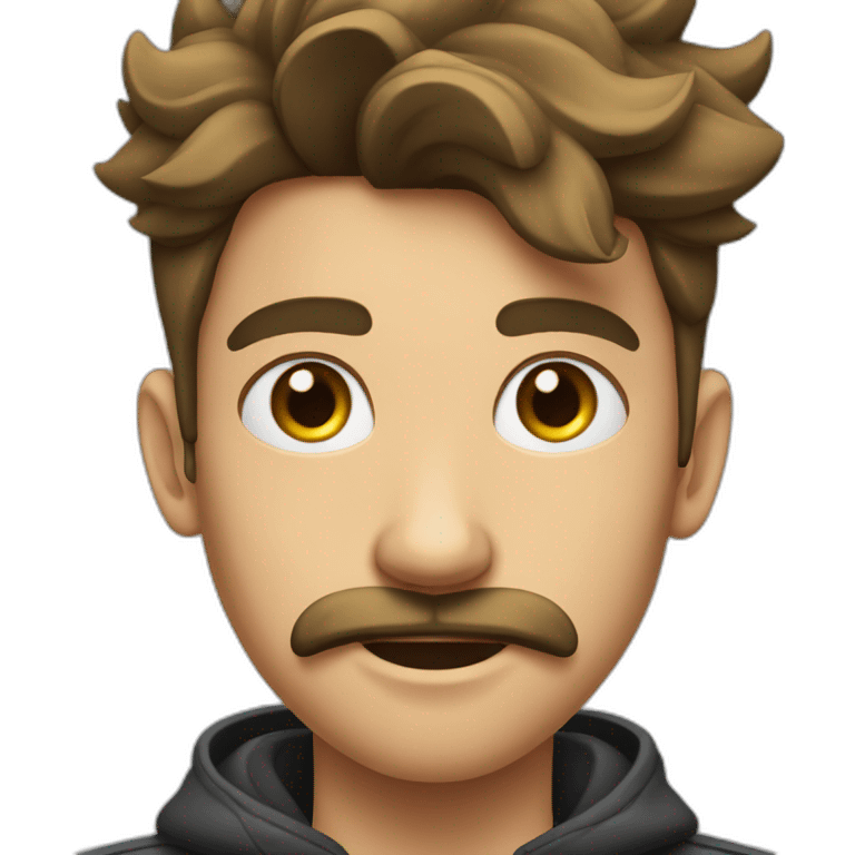 teenager-bolt-with-big-moustache-and-earings emoji