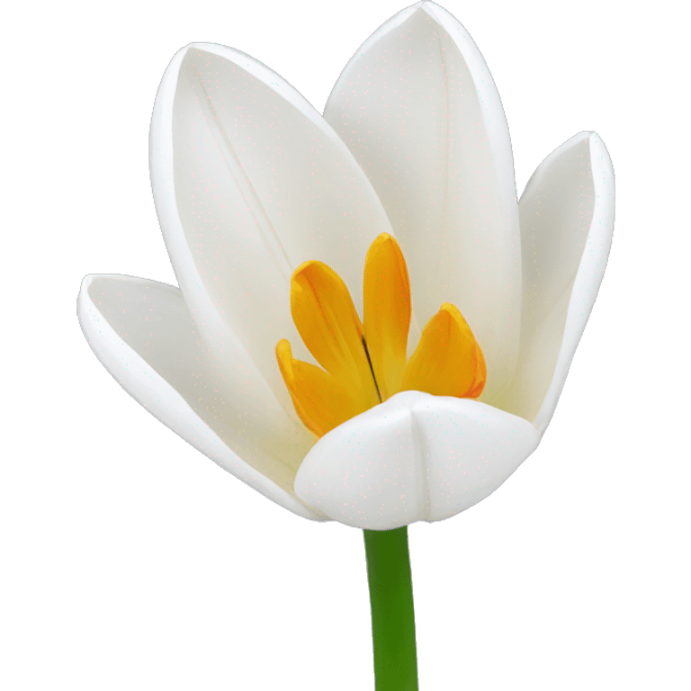 white tulipe  emoji