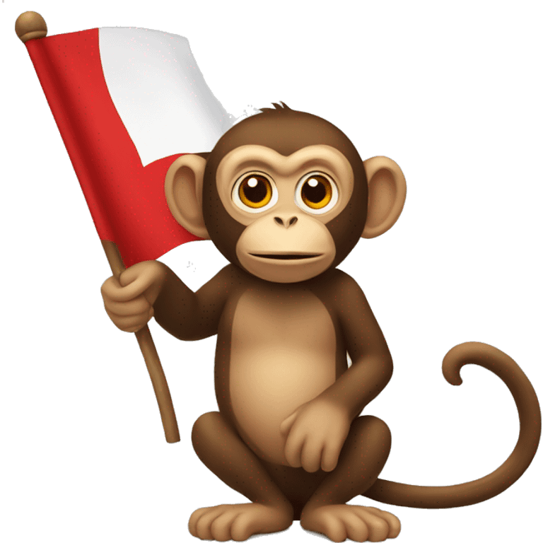 Monkey with Turkey Flag emoji