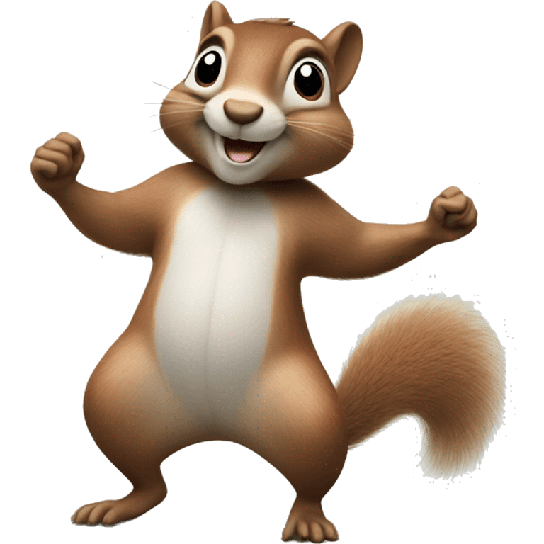 Squirrel dancing  emoji