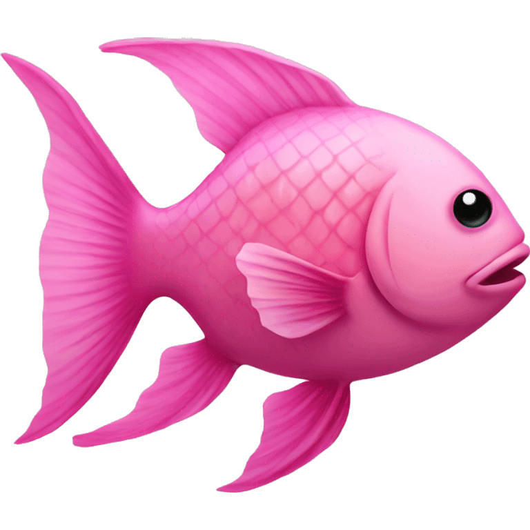 Fish in pink emoji