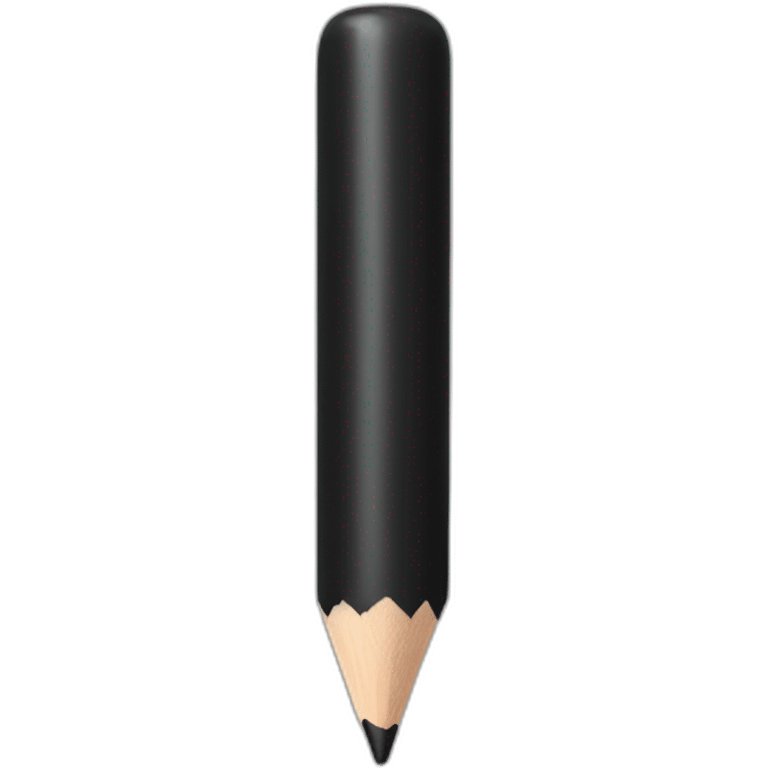 big black pencil emoji