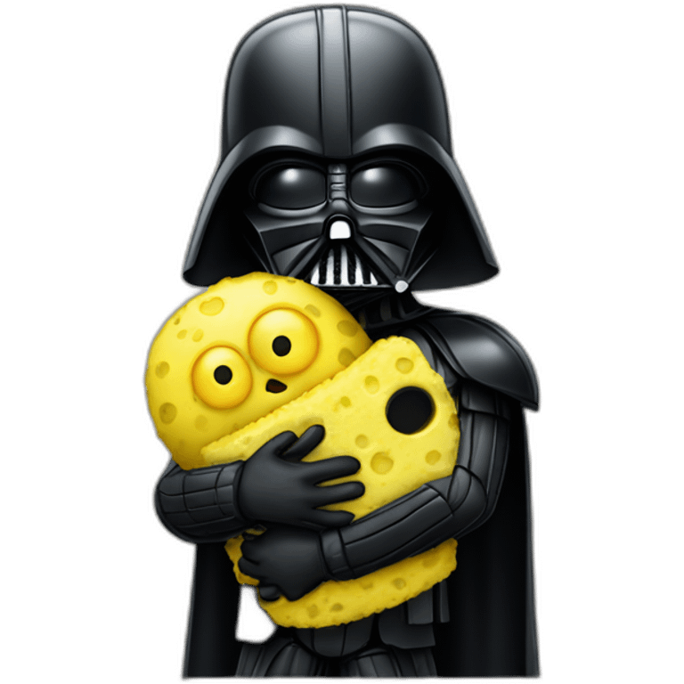 darth vader hugging spongebob emoji