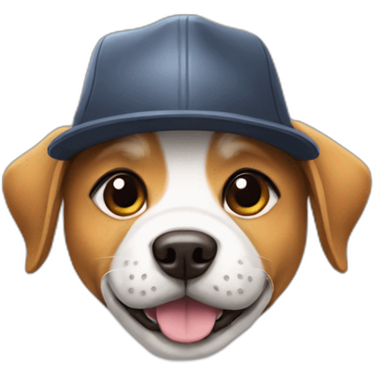 Dog with a Pokémon with a hat emoji