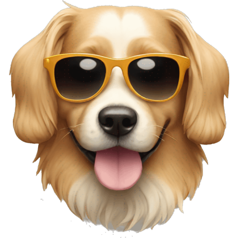 Dog  with sunglass emoji