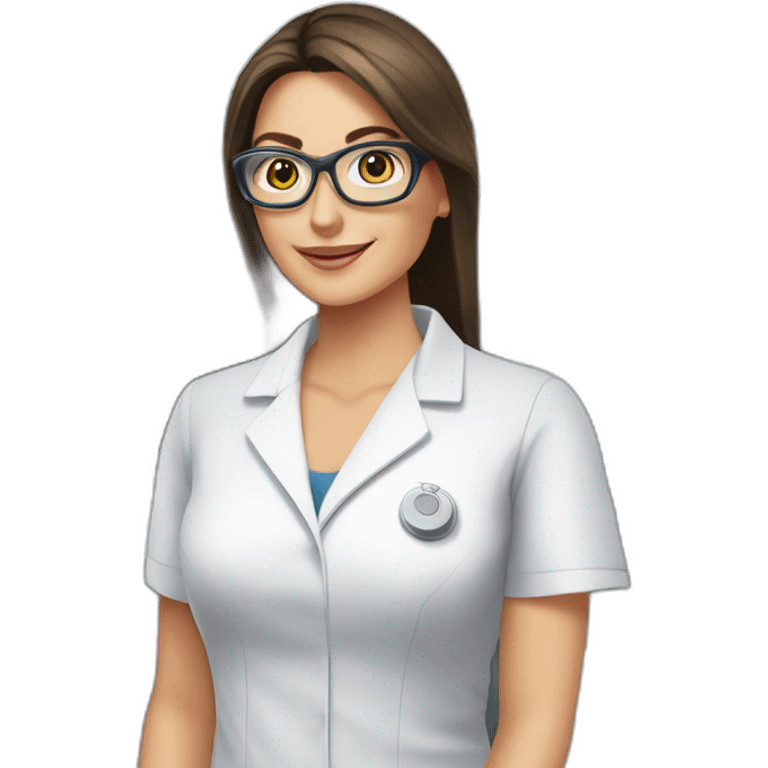 Posh-Radiologist-performing-breast-mri-to-leni-klum emoji