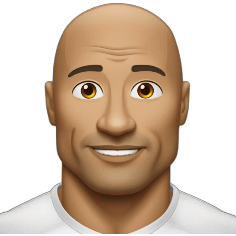 Vladimir Poutine qui fronce un sourcil comme Dwayne Johnson emoji