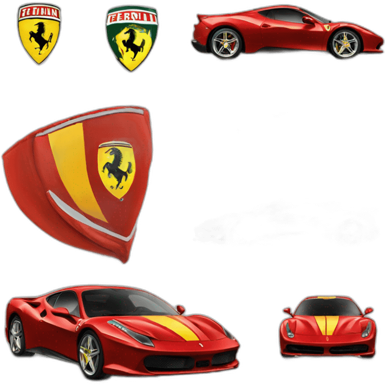 le logo Ferrari emoji