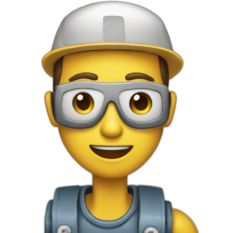 robot newspaper delivery boy emoji