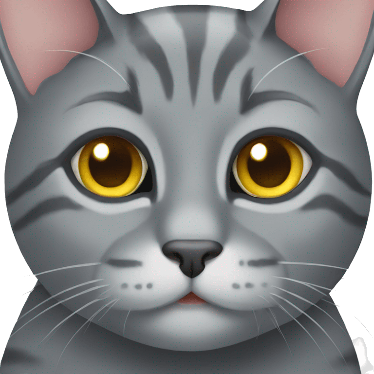 Grey cat emoji