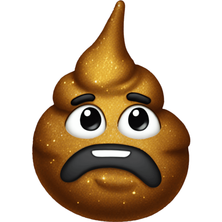 Sparkly poop emoji emoji