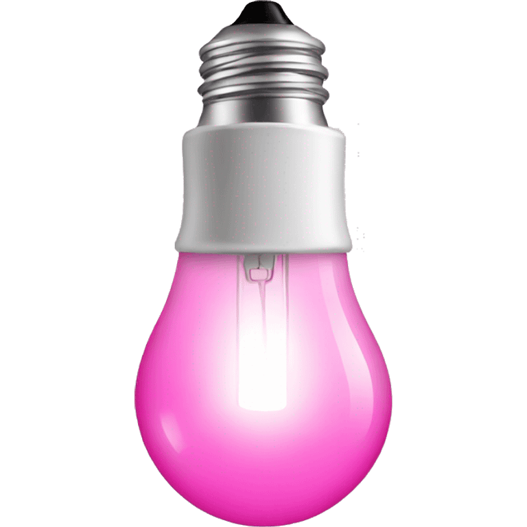 pink lightbulb emoji