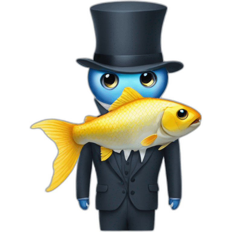 Fish in suit emoji