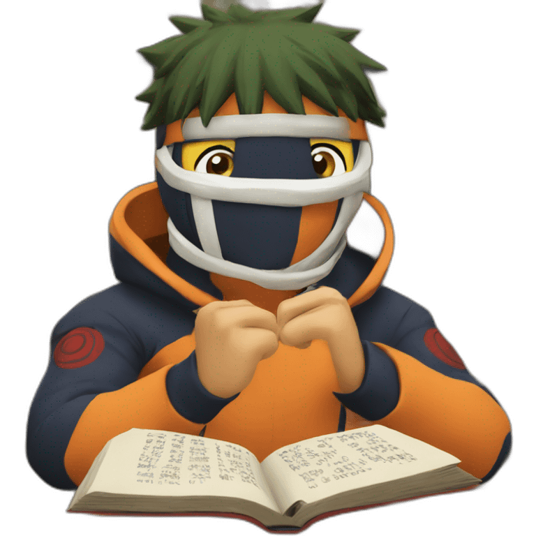 Naruto reading a book emoji