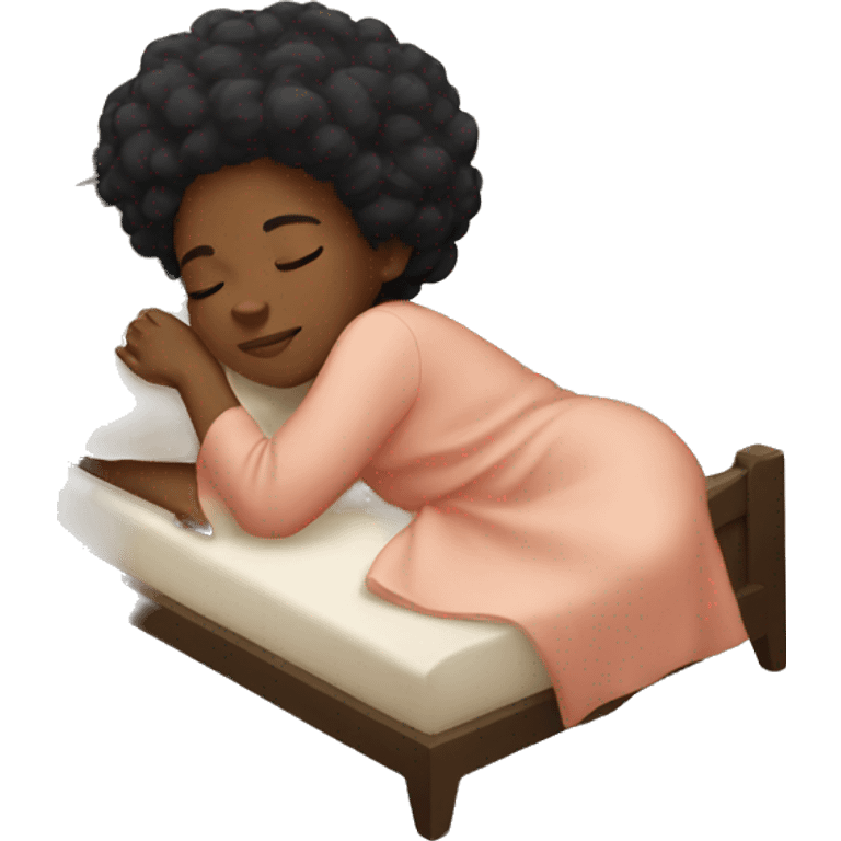 black girl sleeping  emoji