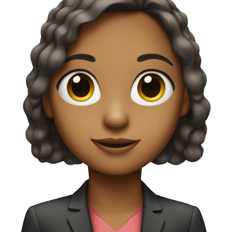 young girl wearing a suit  emoji