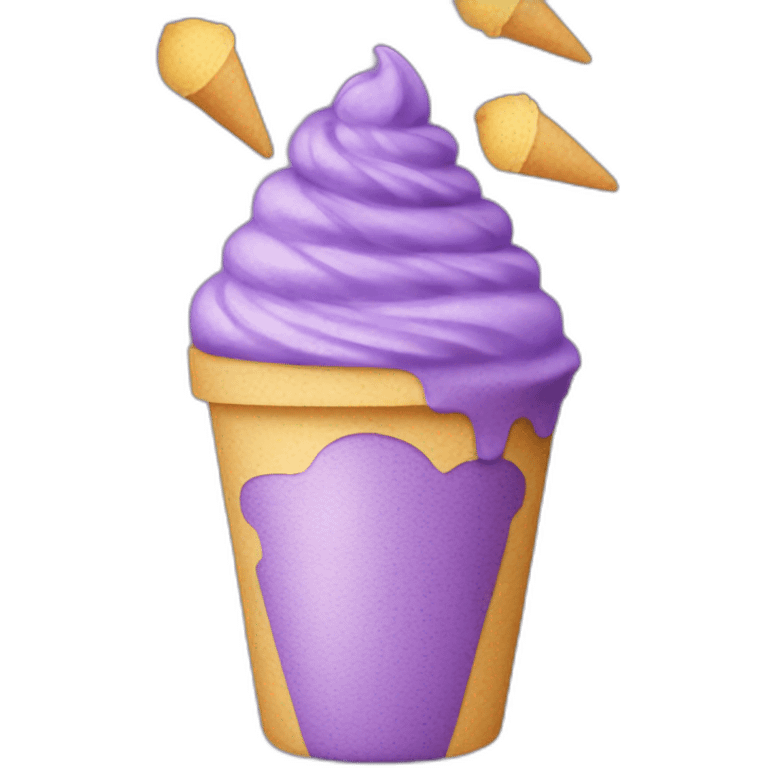 ube gelato emoji