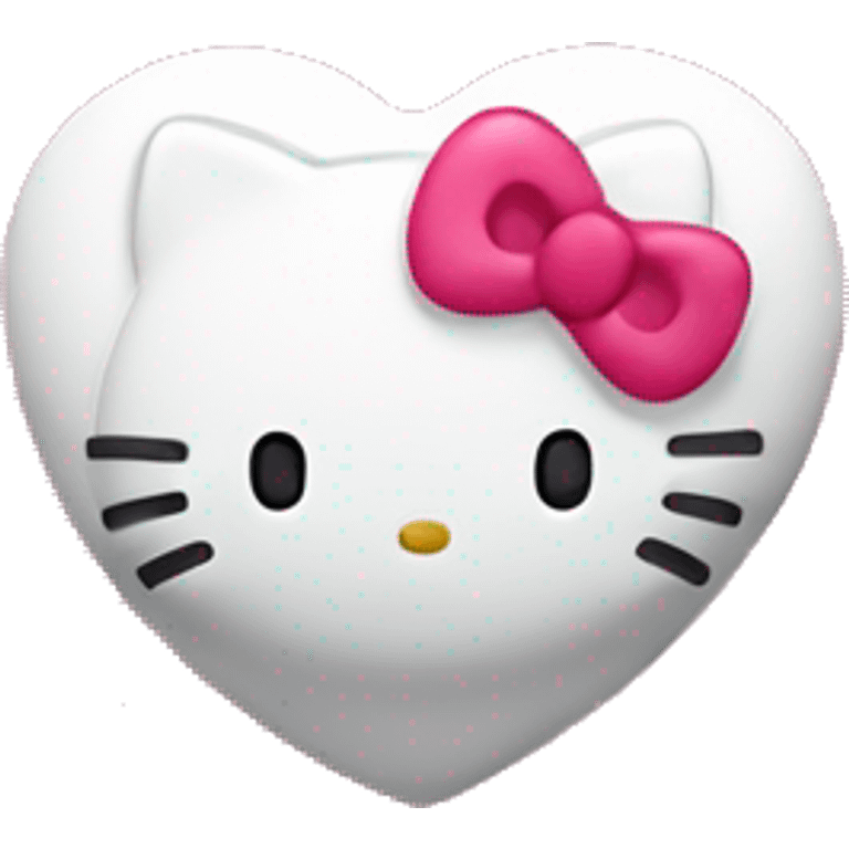 hello kitty heart emoji