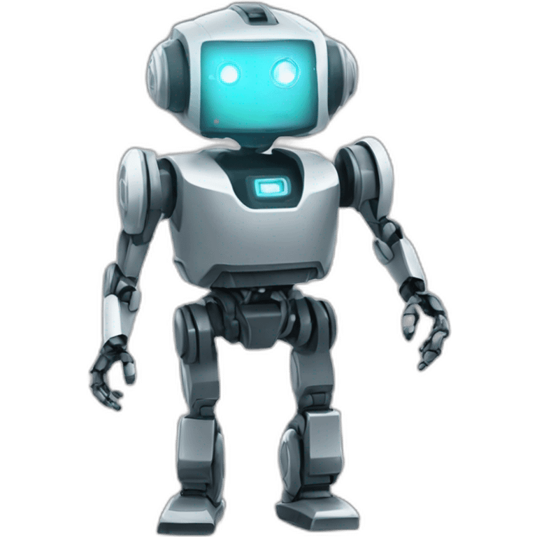 robot trading cryptocoins emoji