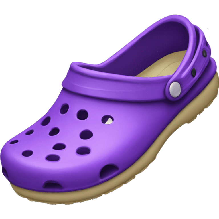 purple crocs shoe emoji