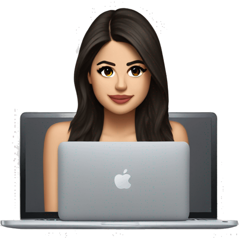 selena gomez on laptop emoji