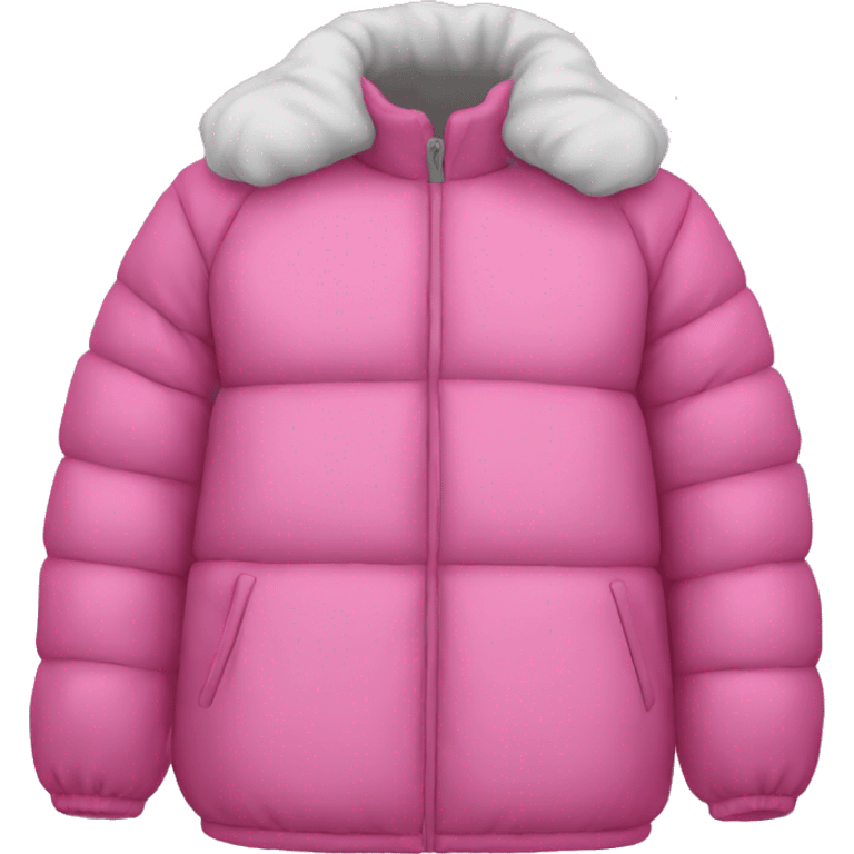 pink puffy jacket  emoji