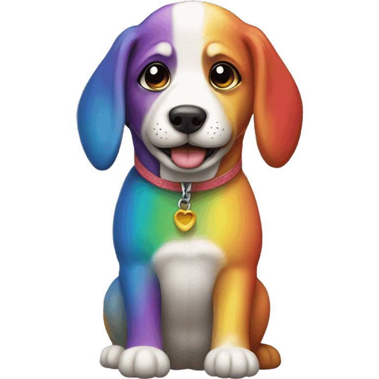 Perro arcoiris  emoji