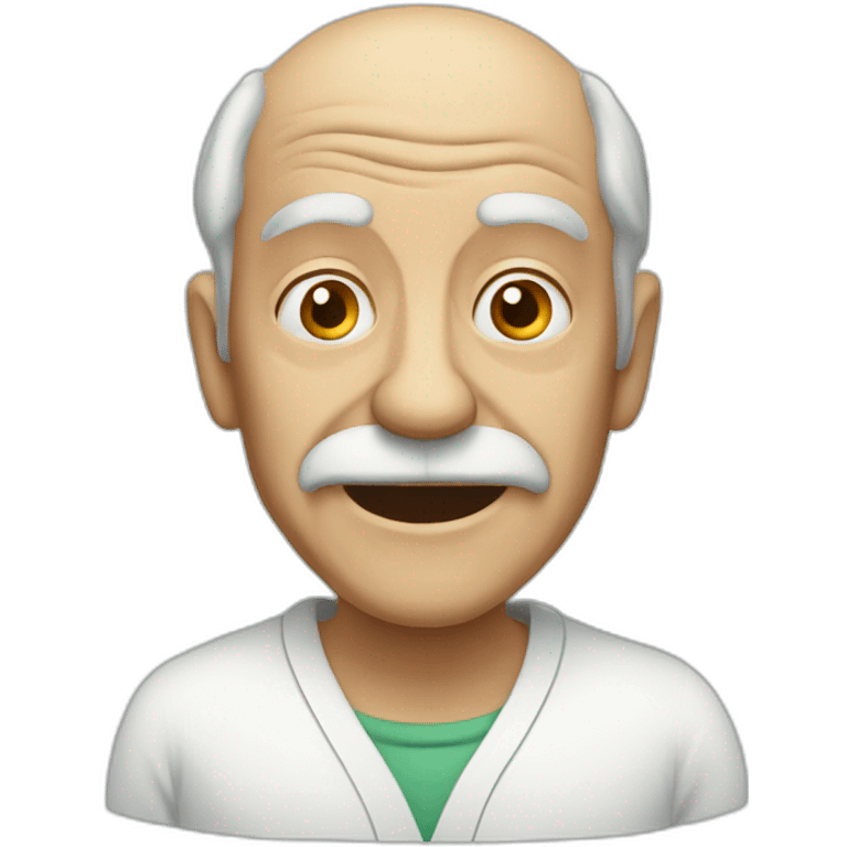 Medically insane old man emoji