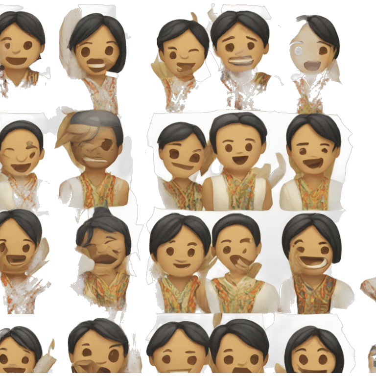 filipino wearing traditional clothing emoji