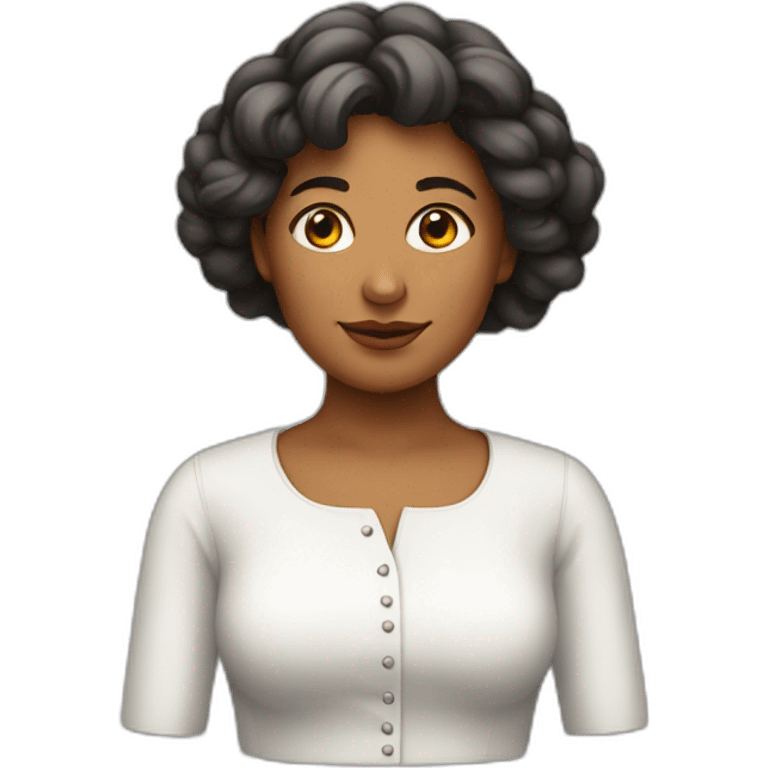 Une femme avec une grosse poitrine emoji