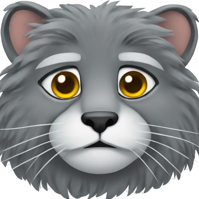 A big furry manul emoji