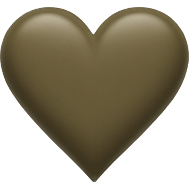 Dark khaki heart emoji