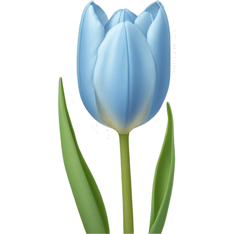 light blue tulip emoji