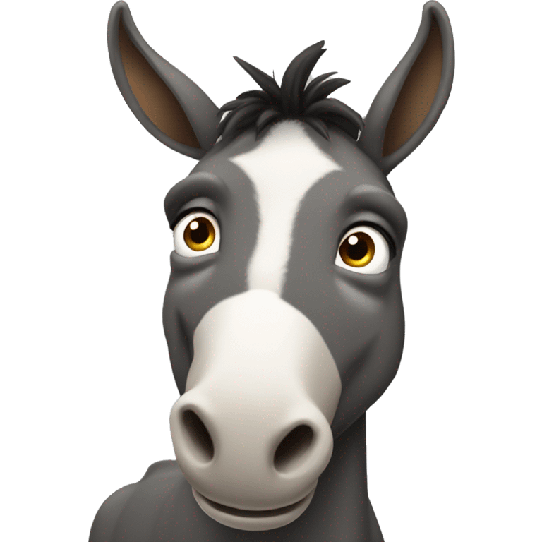 Smart ass donkey emoji