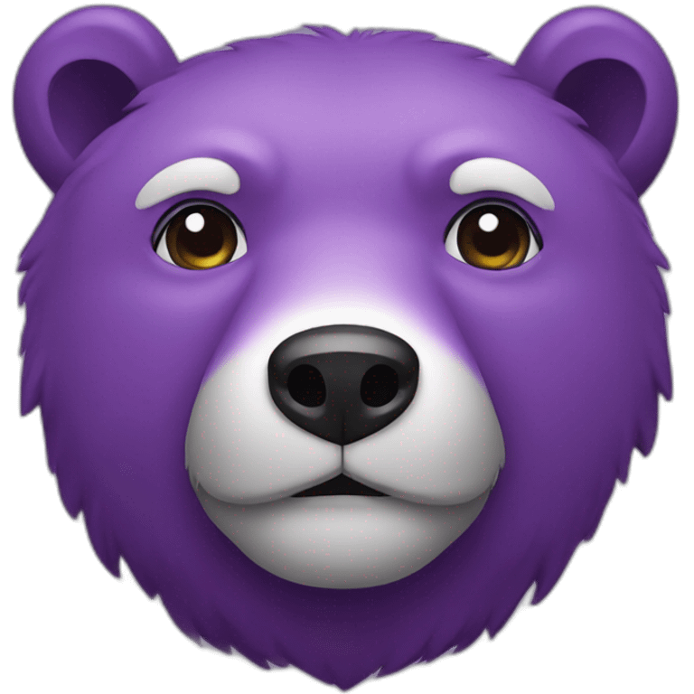 bear purple emoji