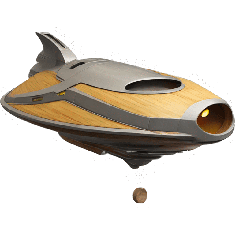 Futuristic Photographic quality Painted Flying Starship spacecraft bird’s house wooden  emoji