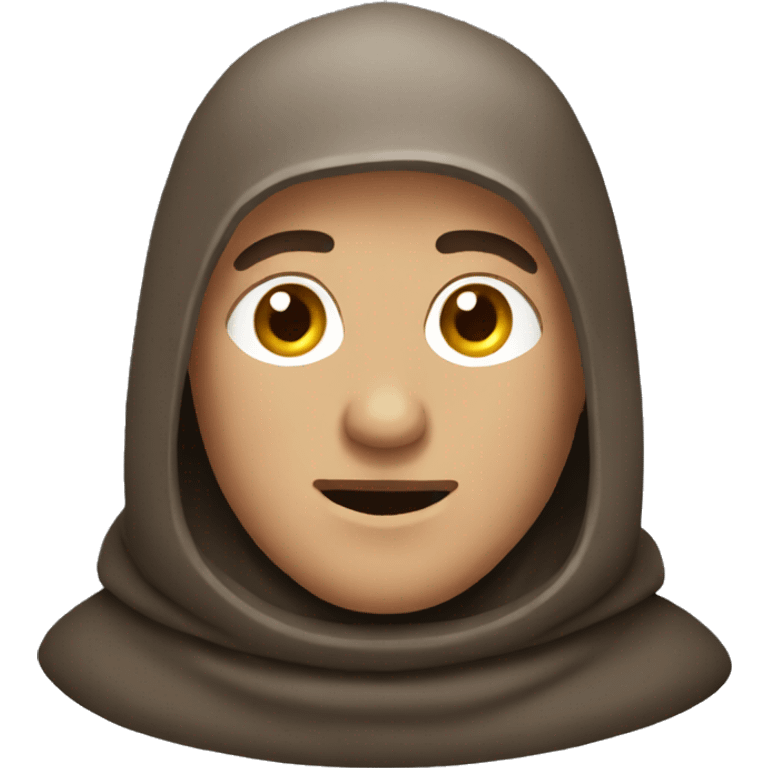 Friar wearing a snood emoji