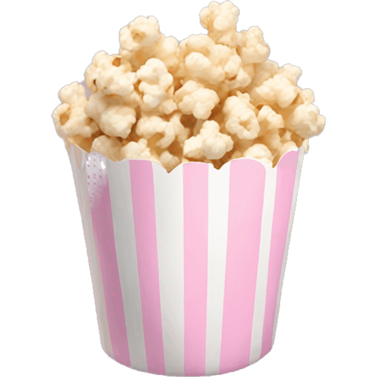 Light pink popcorn emoji