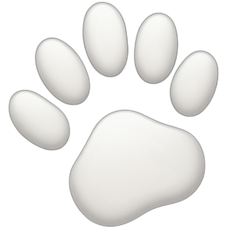 white cat paw emoji