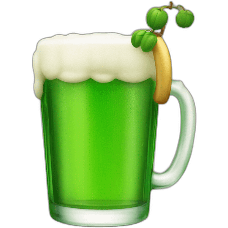 Luigi drink à beer  emoji